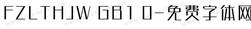 FZLTHJW GB1 0字体转换